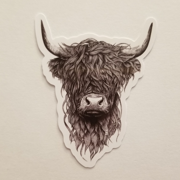 10/$10 Highland Cow Sticker